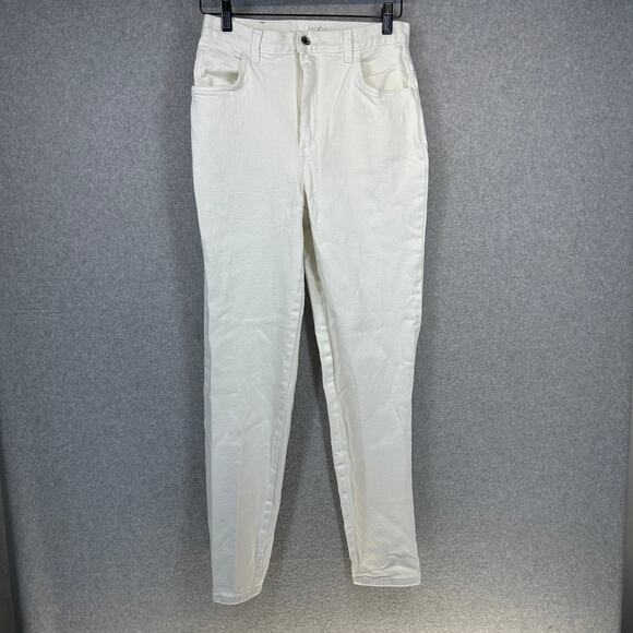 Moda International The London Jeans Womens Size 10 White Denim Straight Leg - Picture 1 of 9